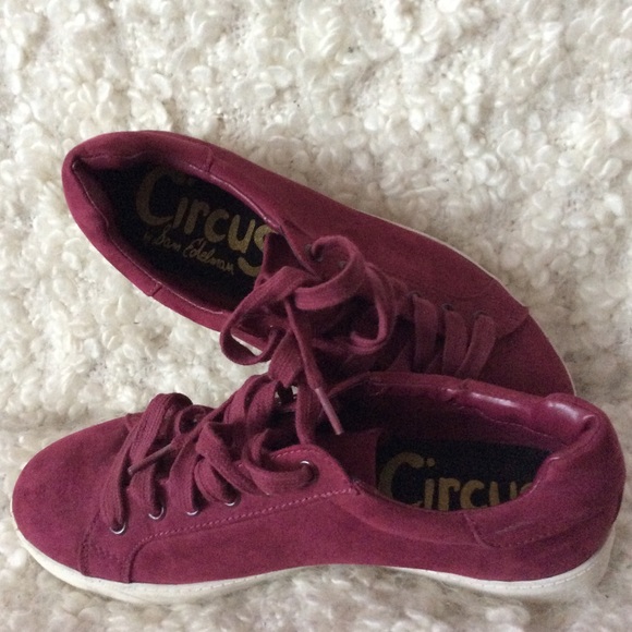 Burgundy Circus by Sam Edelman suede sneakers - Picture 3 of 6